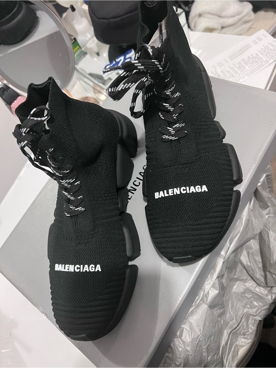 Balenciaga Shoes - Balenciaga SPEED 2.0 LACE UP RECY.K/S.MON NEW RECYCLED KNIT/SOLE MONOC. BLACK